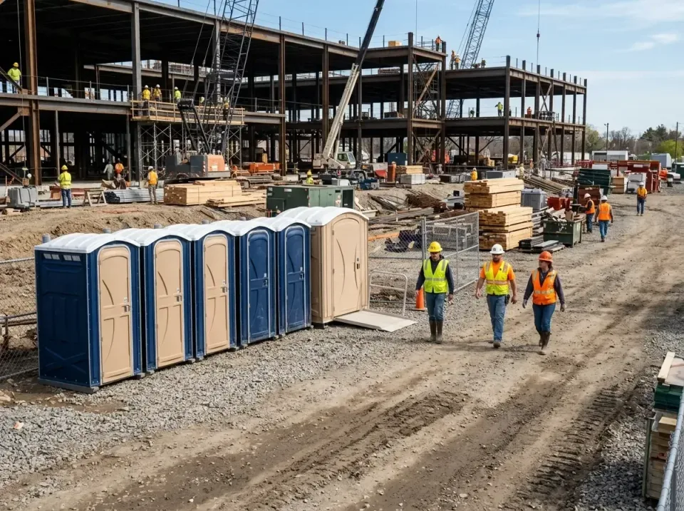Porta Potty — Construction Site